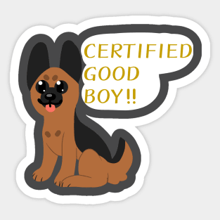 Certified GOOD BOY!!!! Sticker